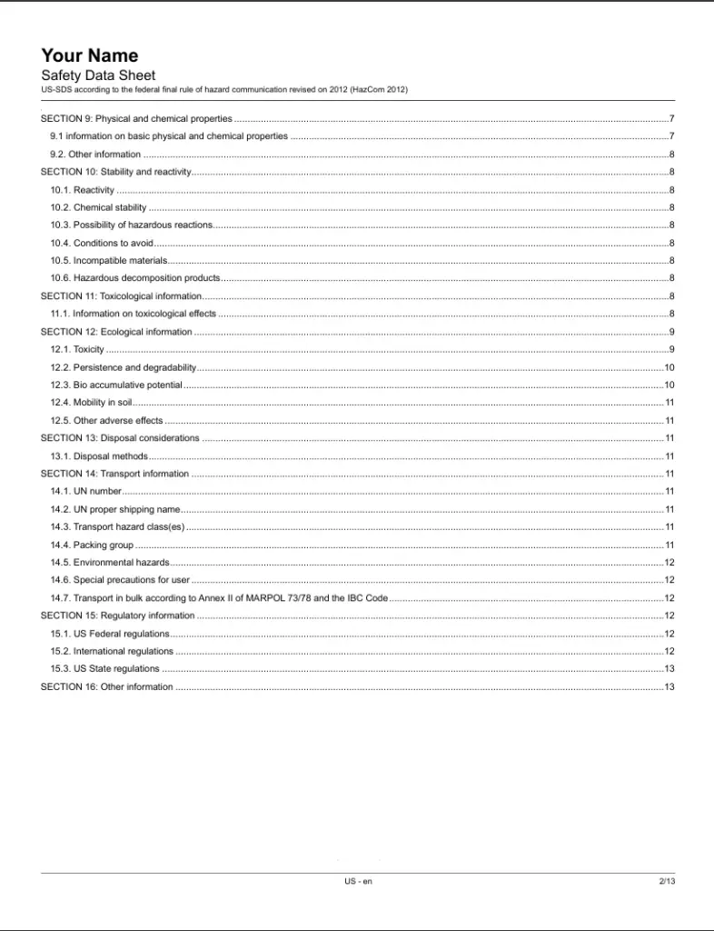 The 16 Sections of an SDS: Breaking Down the Essentials